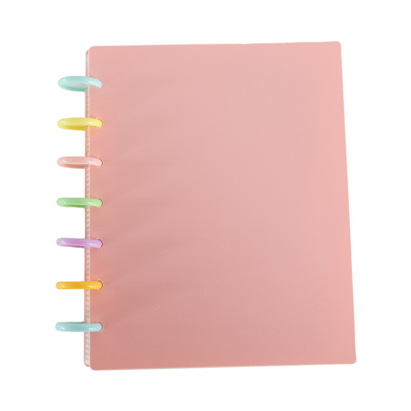 Xiaoma Baoli pequeño libro de tarjetas hebilla de hongo libro de almacenamiento de hojas sueltas de cuatro cuadrados de 3 pulgadas