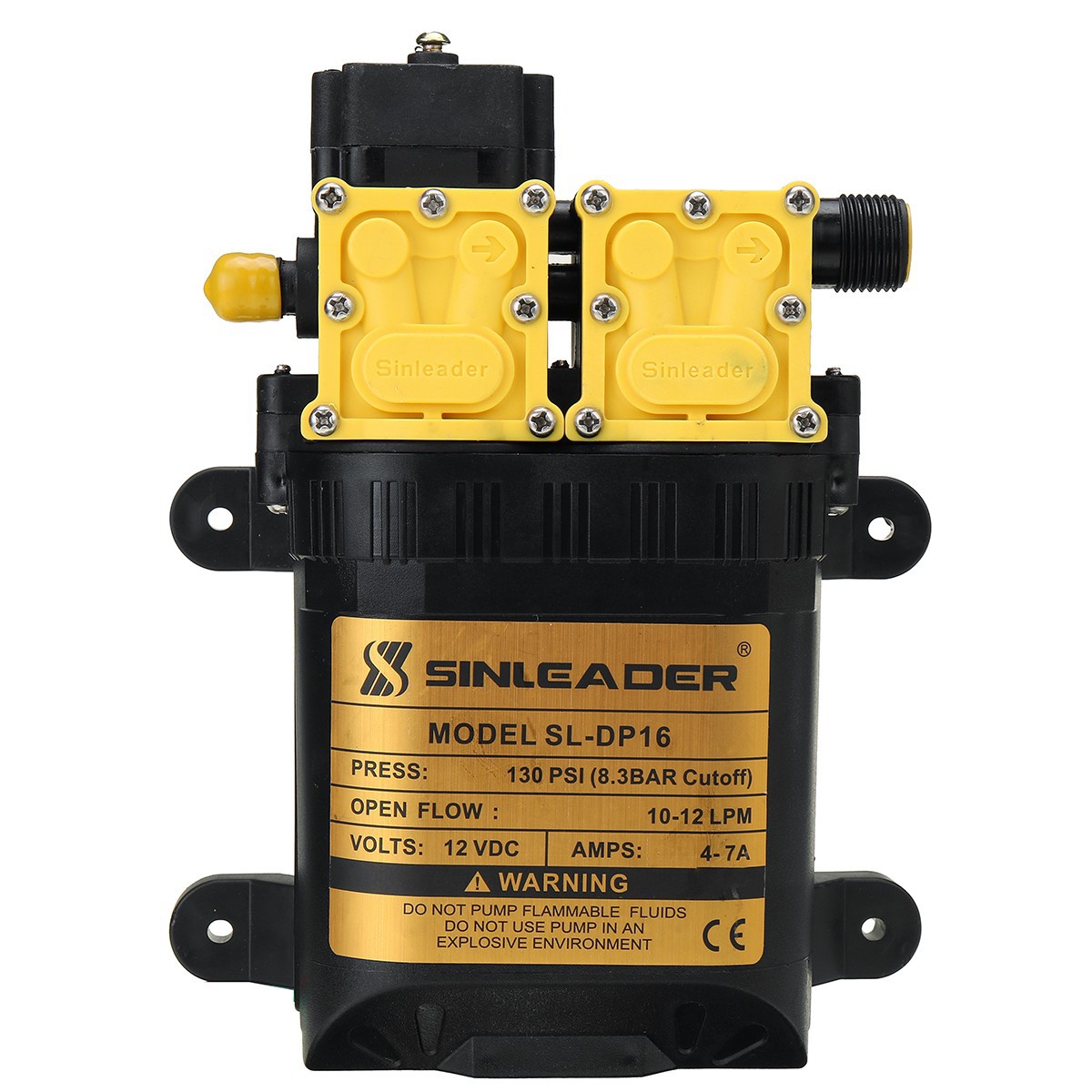 Xinlida de alta potencia 12V dual-core motor de la bomba de agua eléctrica agrícola pulverizador de doble bomba de alta presión de la lavadora del coche