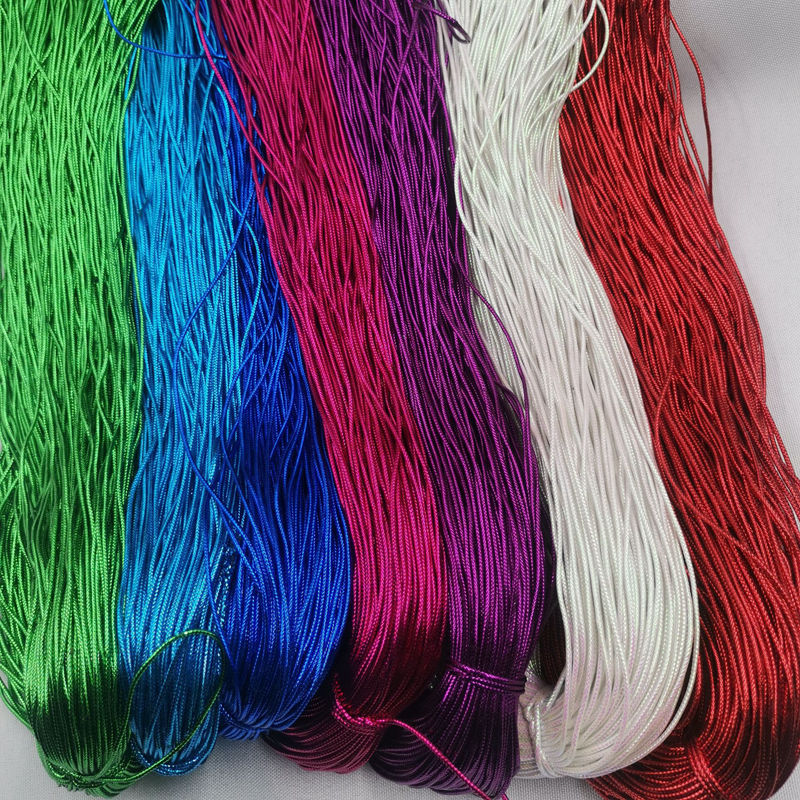 1.5毫米圆形12股金银丝棉芯礼品装饰编绣球中国结金线正凤头饰绳