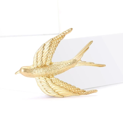 Yaxa sancaqları American Enamel Matte Gold Swallow