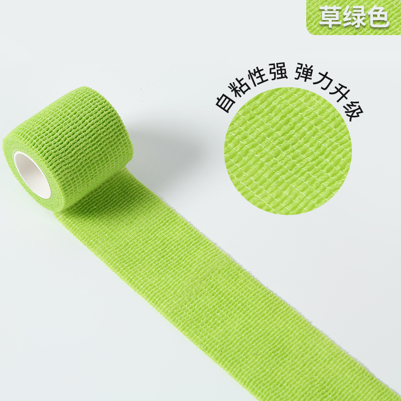 Fábrica al por mayor auto-adhesivo elástico dedo vendaje deportes cinta protectora de uñas no tejida auto-adhesivo dedo protección correa de rodilla