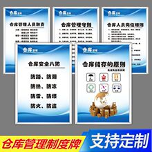 仓库管理制度牌车间工厂仓库管理制度通用仓储人员岗位全套