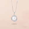 princess Japan and South Korea Retro Simplicity Pearl Necklace Pendant 925 grace Shell beads temperament clavicle Pendant