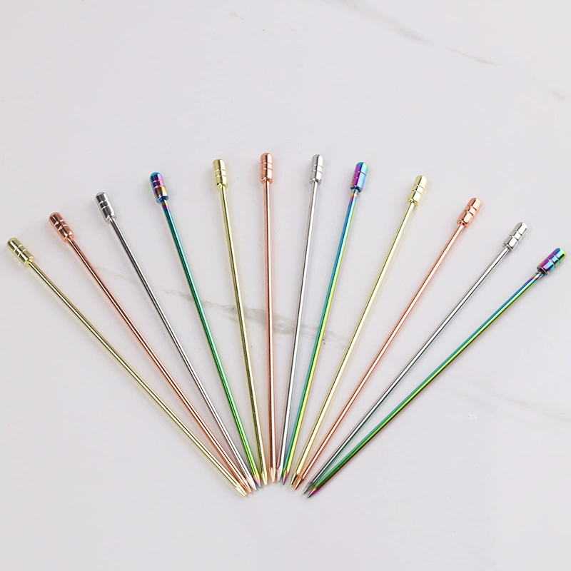 Нержавеющая сталь фруктовая вилка винная игла куриный хвост фруктовая игла декоративная игла из нержавеющей стали фруктовая вилка креативная фруктовая палочка