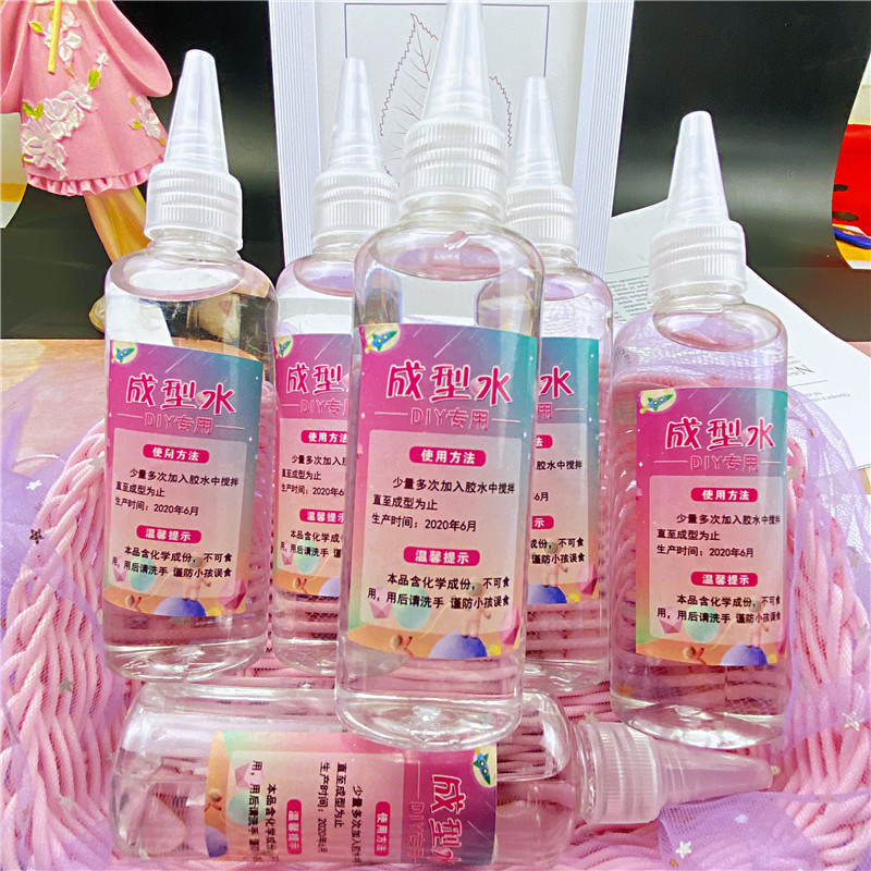 100ml forming water slime forming agent hardener Crystal mud handmade material foaming glue forming water 100ml forming water slime forming agent hardener Crystal mud handmade material foaming glue forming water