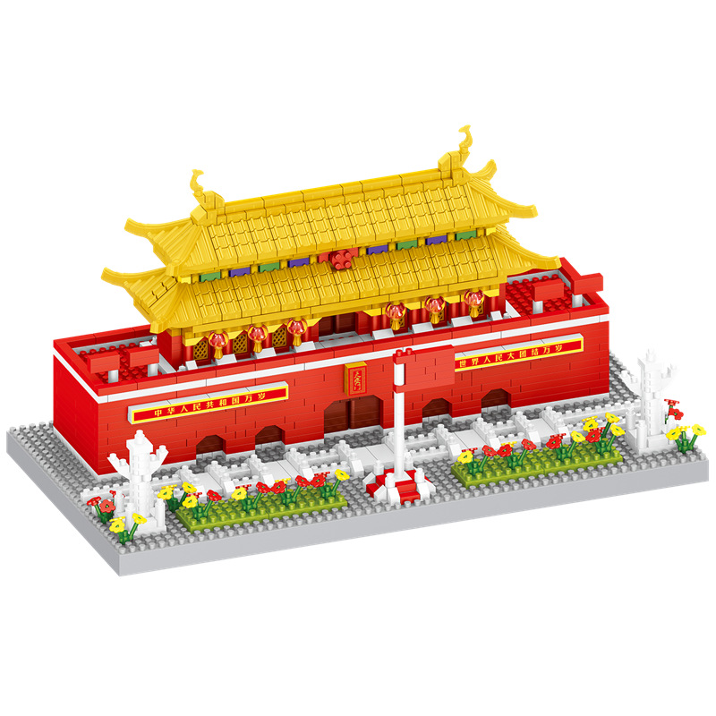 Zhegao lz8262 construcción real cuatro en un modelo de montaje bloques de construcción micro diamante pequeñas partículas bloques de construcción de ocio para niños