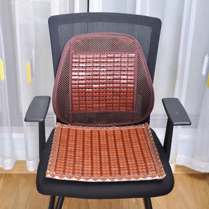 夏のマージャンの冷たい席のクッションの背もたれの竹の椅子はコンピュータの椅子を敷きます。