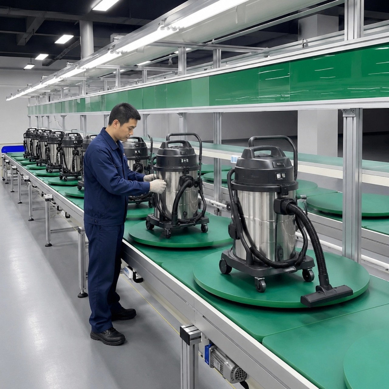 锂电池倍速链总装线工业吸尘器重型储能模组积放倍速链组装线