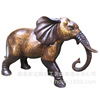 Casting bronze elephant sculpture ornament a pair of auspicious Ruyi copper elephant enterprises at the door of copper carving craft gift sculpture ornaments