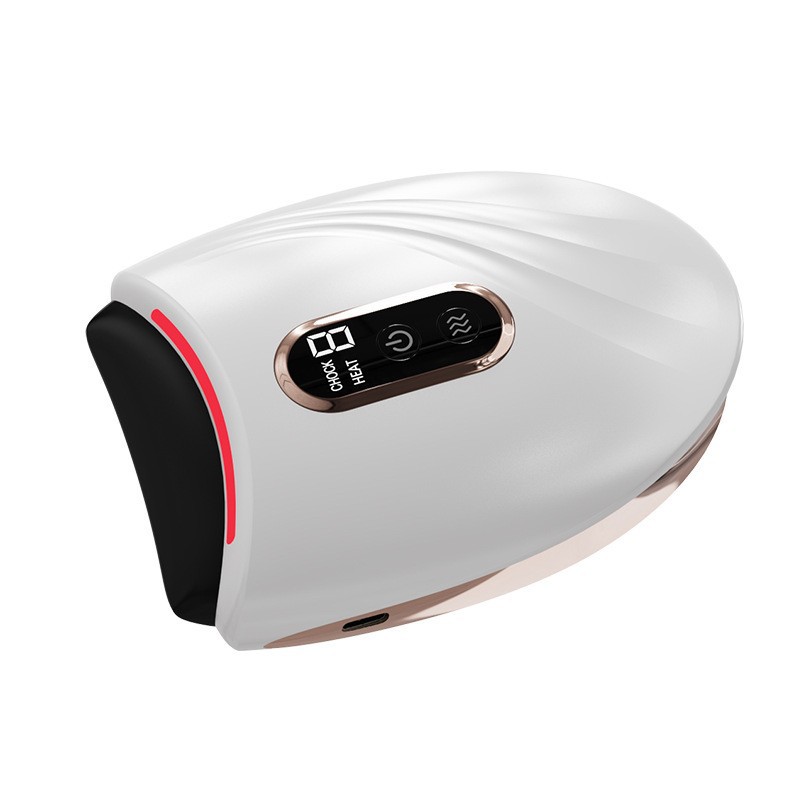 Elevación de la tabla de raspado de piedra eléctrica facial Meridian raspado cara belleza instrumento hombro y cuello masaje vibración calefacción raspado instrumento