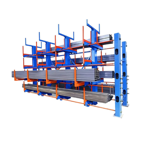 Telescopic cantilever shelf hand-cranked electric heavy-duty pipe…