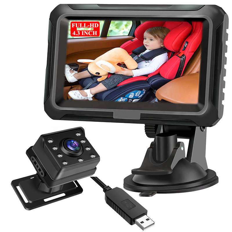 Amazon's New Product Private Model 4.3inch Car-Mounted Baby Monitor Full-Color High-Definition Night Vision Hd1080P Camera Amazon's New Product Private Model 4.3inch Car-Mounted Baby Monitor Full-Color High-Definition Night Vision Hd1080P Camera
