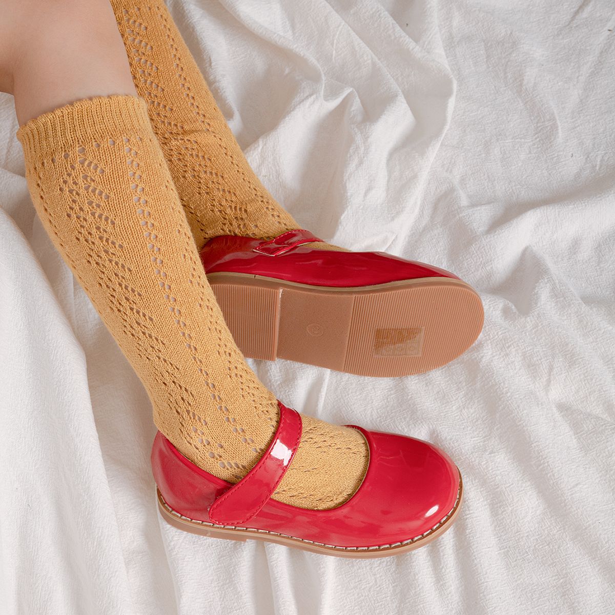 Girl's Elegant Solid Color Round Toe Flats display picture 3