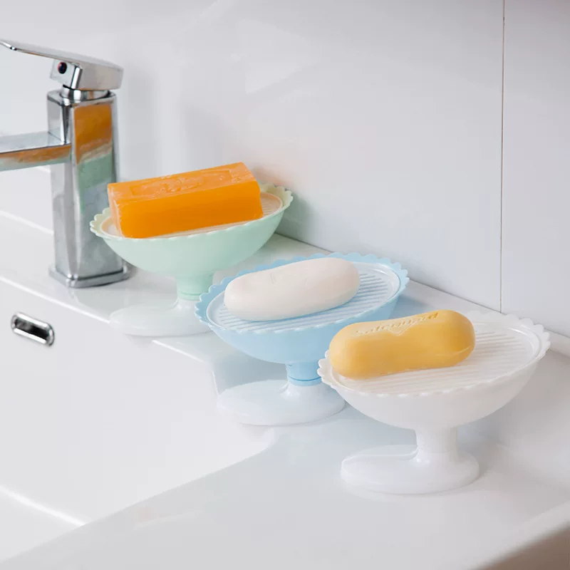 Soap holder, drying rack, flowered