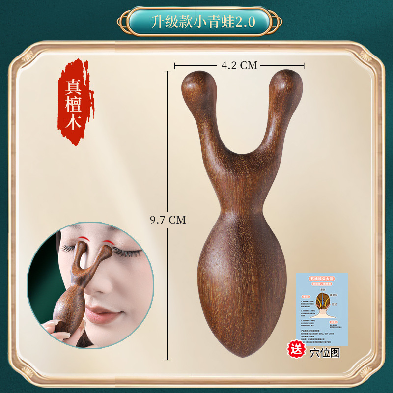 Fabricante peine de masaje peine de madera peine Meridian diente ancho sin dientes negro verde sándalo bola raspado cuero cabelludo masaje peine antiestático