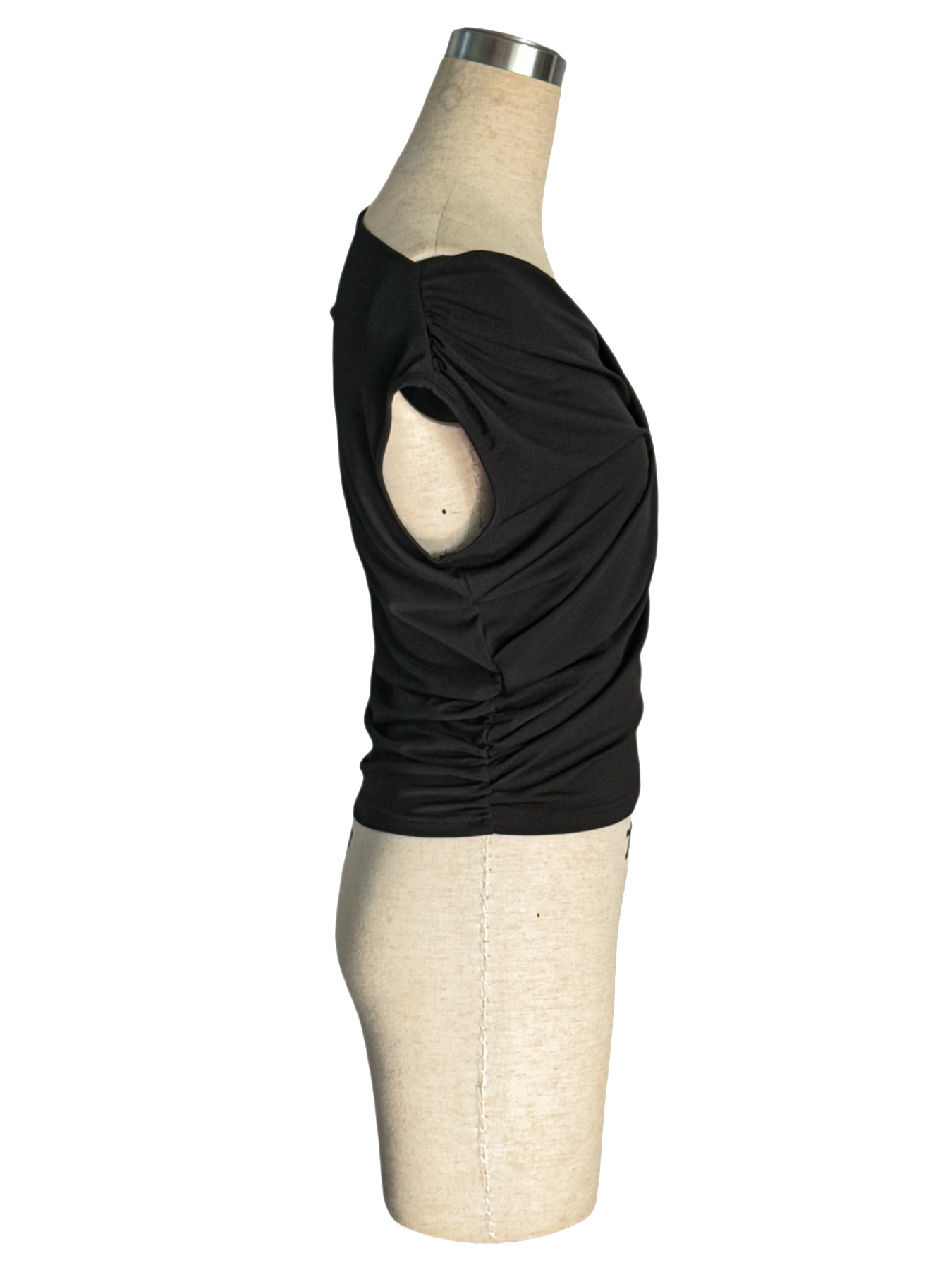 140g Weight Sleeveless Sleeve Length Sleeveless Sleeve Type Spandex, Polyester Fabric Type Short Top Length T-shirt Tops Type Casual, Daily Occasion Oblique collar Neckline Pleated Function Slim Fit Type Solid Color Pattern Summer Season Women's Gender Elegant, Classic Style Style S, XXL Size Wholesale Women's Spandex Polyester Elegant Classic Style Solid Color Sleeveless Tank Tops