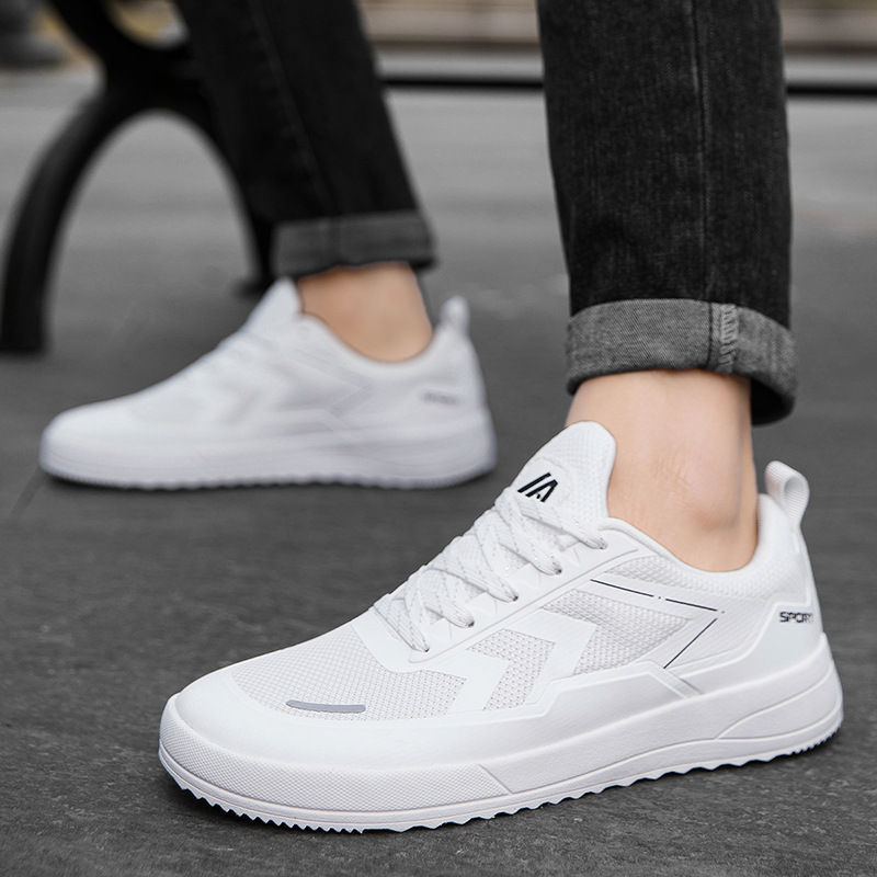 Transfronterizo de tamaño grande hombre al aire libre caminando todos los zapatos negros de moda zapatos de cabeza ancha zapatos casuales zapatos descalzos de 48