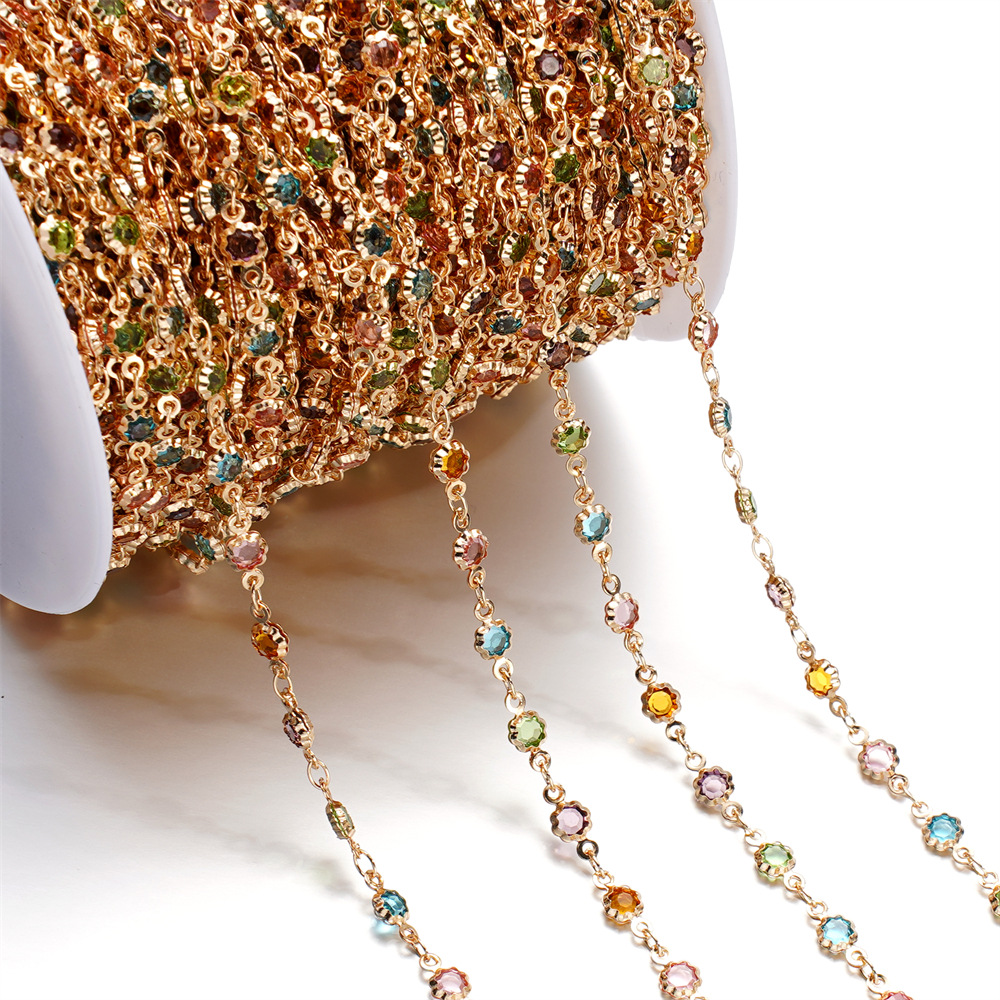 15g Weight Chain Jewelry Making Type 1 M Jewelry Making Size Glass Inlay Material DIY Jewelry Accessories, Bracelets, Necklace Classification 1 Roll Quantity Glass, Copper Material Bag, Colorful, Heart Shape, Butterfly Pattern Plating Design Casual, Simple Style Style 1 Roll Bag Colorful Heart Shape DIY Jewelry Accessories Bracelets Necklace Glass Copper Glass Casual Simple Style DIY Jewelry Accessories Bracelets Necklace 14