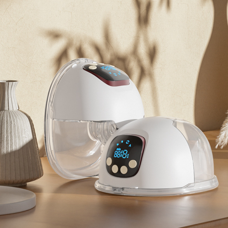 New Wearable Breast Pump, Electric Hands-Free Breast Pump, Silent Massage, Large Suction Power, Lactation Stimulation and Breast Pumping