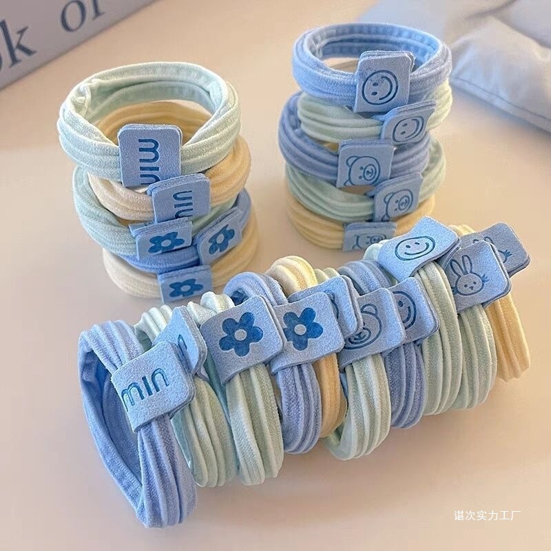 奶油色卡通可爱扎发绳女2025新款高弹力耐用头绳儿童马尾皮筋头饰|undefined