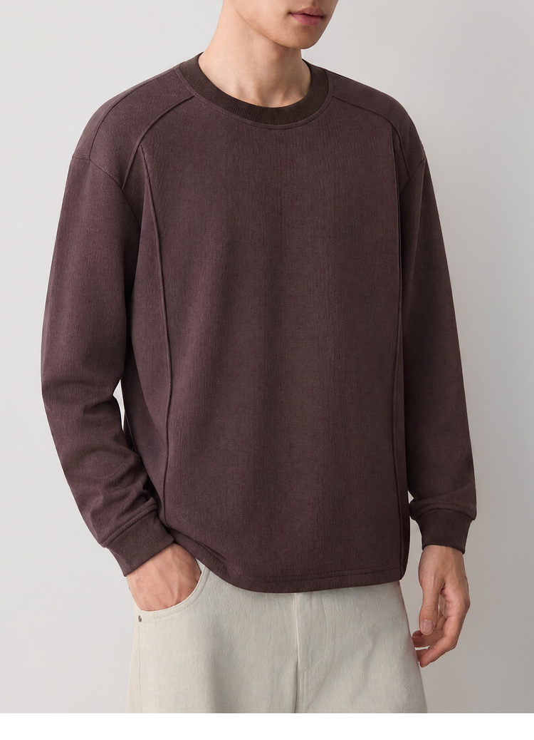 Áo hoodie nam nỉ cao cấp phong cách thông minh, chia cắt lập thể, kiểu dáng đơn giản hiện đại — đen chi tiết 32
