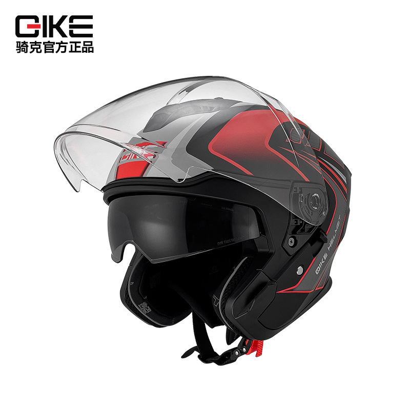 Tres cuartos de casco de motocicleta de seguridad de motocicleta de motocicleta eléctrica clase A comercio exterior transfronterizo casco de cola grande