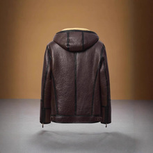 工厂反季倾销男原生态皮毛一体加厚休闲B3飞行服高档皮衣皮草外套