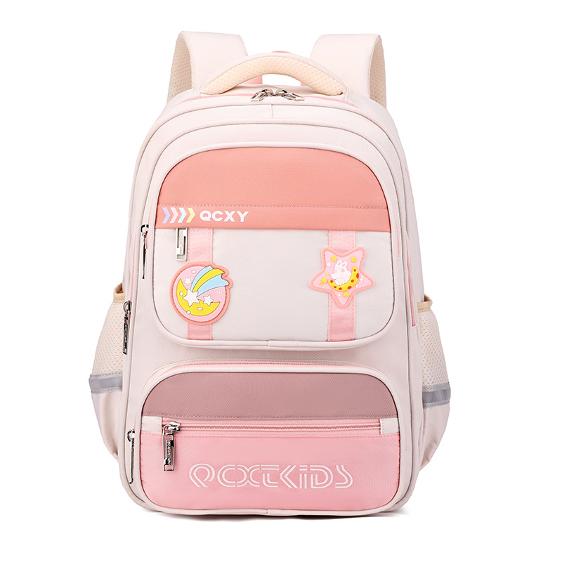 Nuevo estilo de escuela primaria, reducción de la carga ligera, reducción de la carga, protección de la columna, mochila para niños de gran capacidad para niñas, grado 3-6