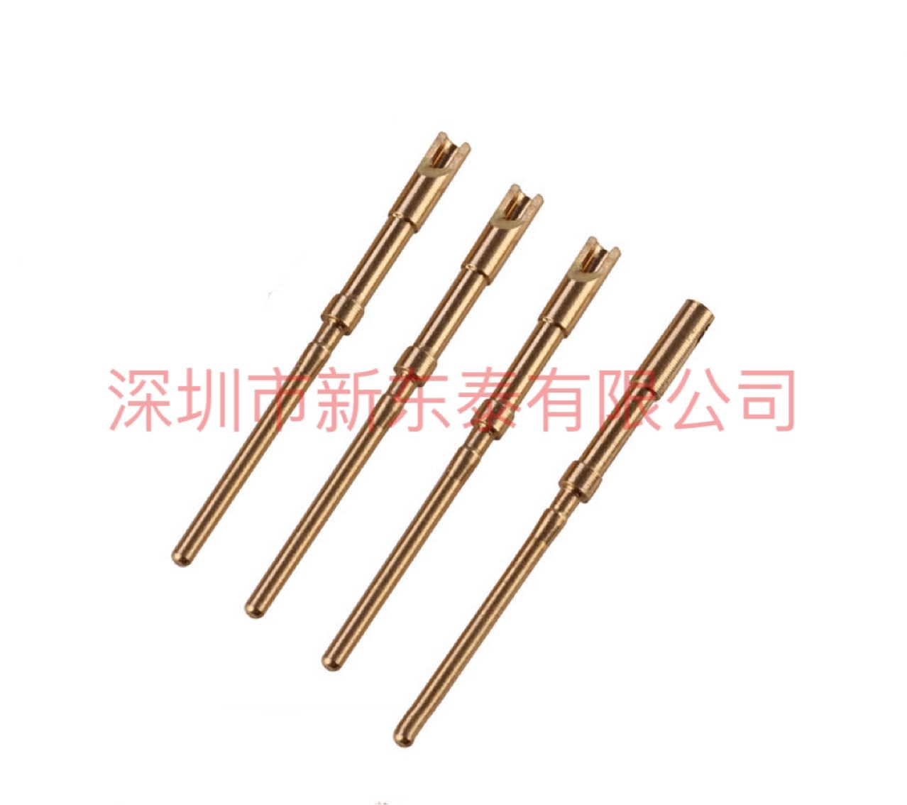 M8航空针H59铜镀金16.5至22.5mm长防水连接器1.0航空插针