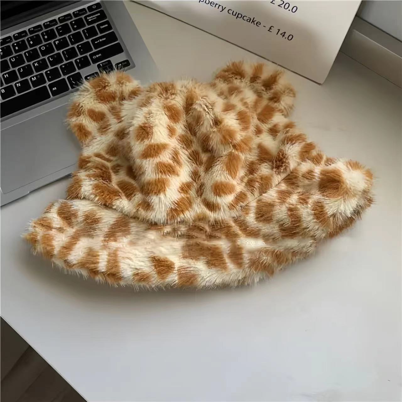 Sombrero de orejas de tigre grueso, bufandas de otoño y invierno a prueba de frío y caliente, gorra de rayos, protección de cuello de dos piezas.