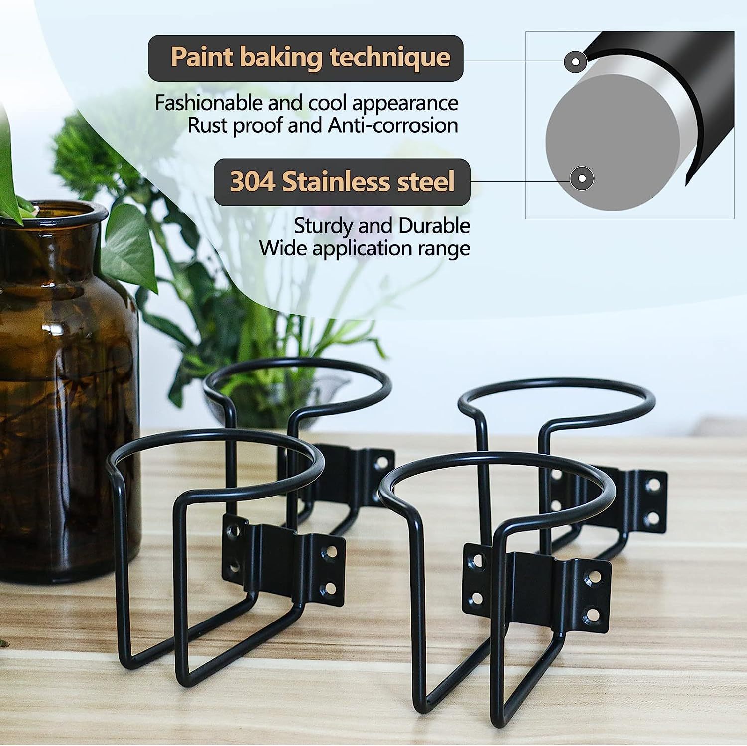 Home Car Car Water Cup Beverage Bottle Holder Suitable for Ocean Yacht Truck Rv Universal Beverage Holder