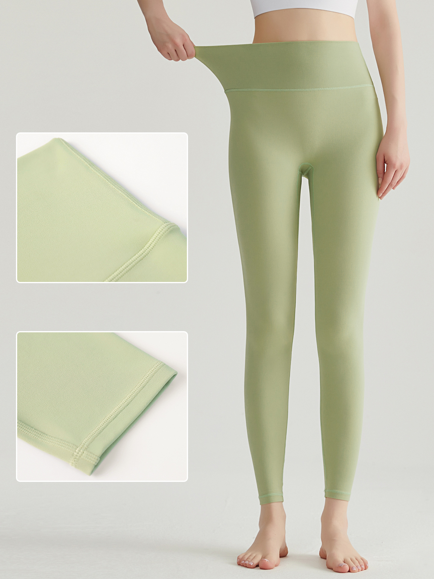 Pantalones de yoga de fitness LAHN para mujer, cintura alta, glúteos, ajustados y elásticos, pantalones de yoga deportivos sin tamaño que son fáciles de usar para la piel