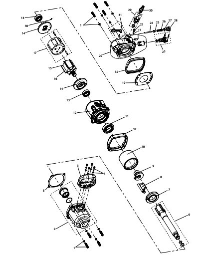 英格索兰 E688-8 气动冲击扳手 气动风炮 配件专用链接