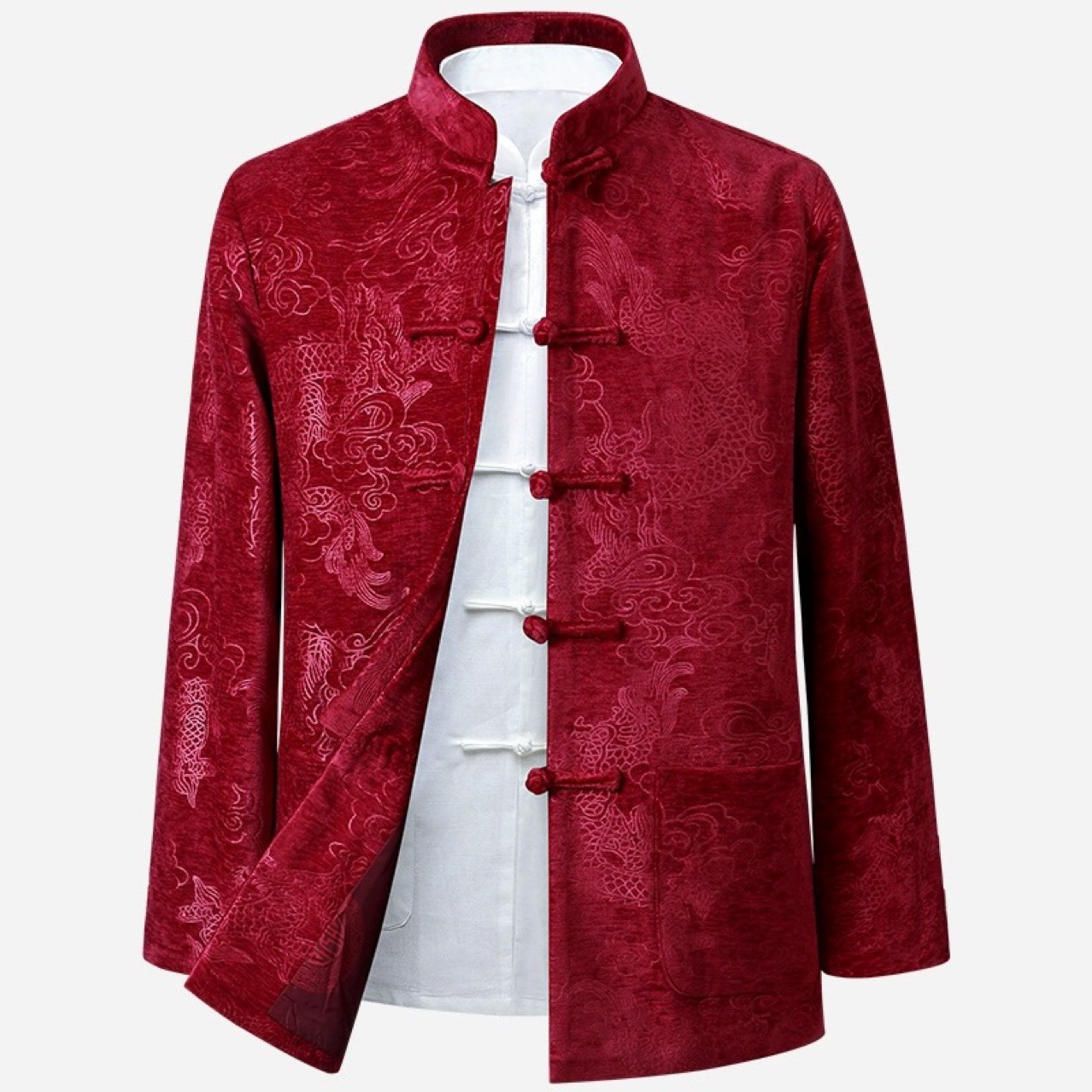 中老年上衣唐装男春秋外套中式喜庆过寿老人寿星生日装中国风男装