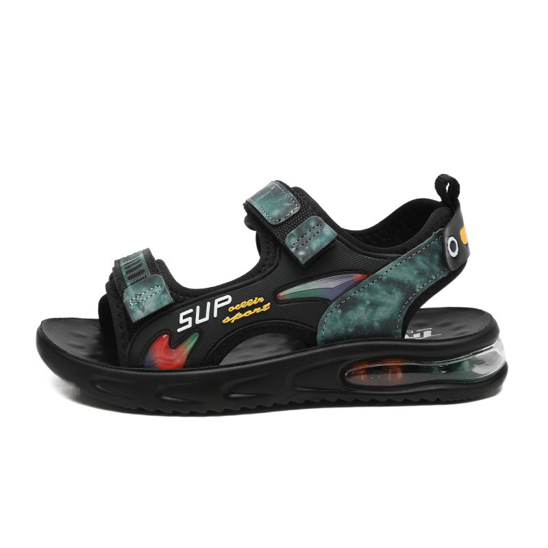 Infancia fresca de niños zapatos de playa de marea suave nuevos zapatos de playa para niños sandalias de aire para niños deportes medianos y grandes