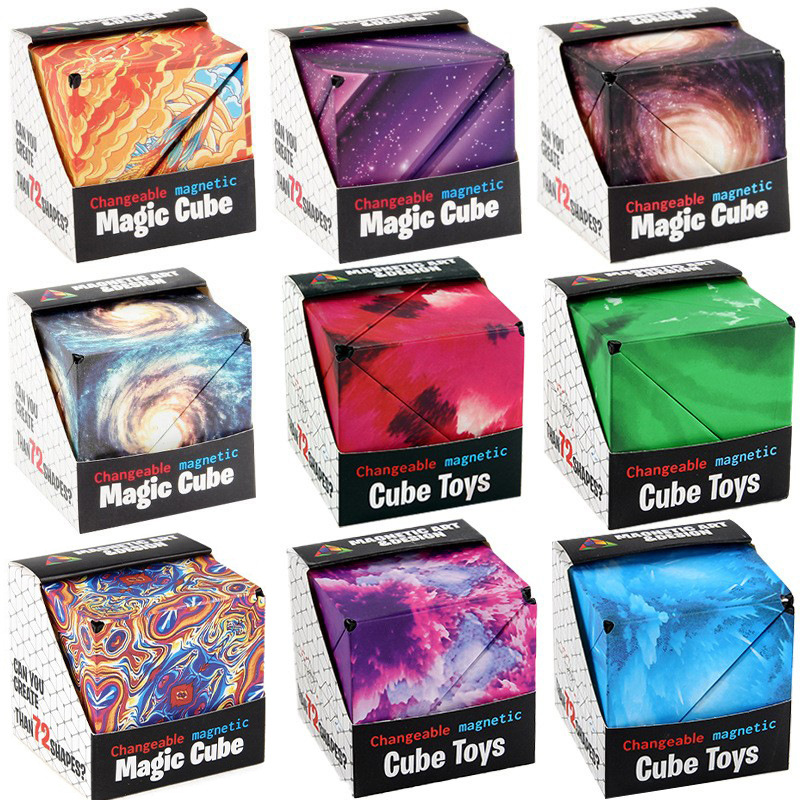 Tiktok Venta caliente 3D 3D variable magnético geométrico cubo 3D infinito Flip Cubo de juguete fábrica al por mayor