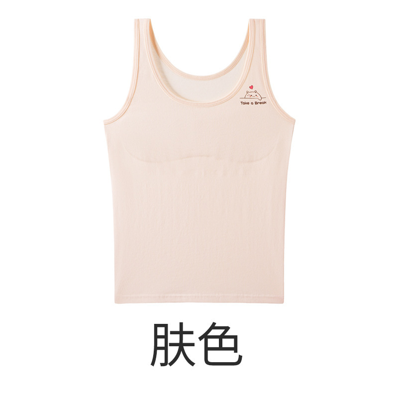 Ropa interior fina para niñas, cuidadosamente seleccionada para la temporada de primavera y verano, adecuada para estudiantes de primaria y adolescentes, camisetas interiores de algodón puro para niñas.