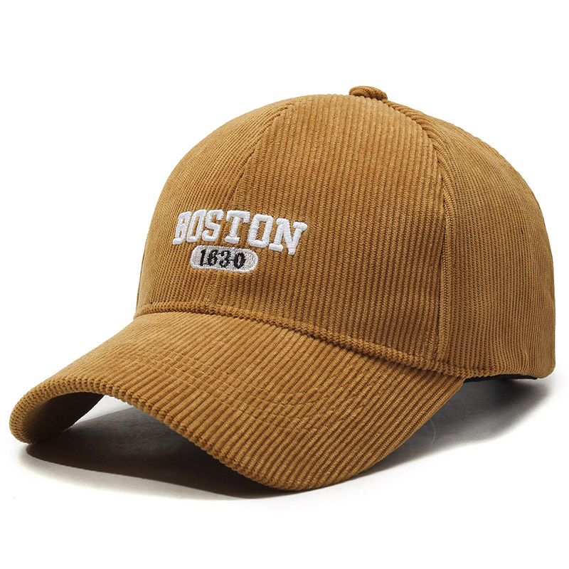Vielseitige Baseballkappe Aus Cord Für Damen Und Herren Winter_voghion.com