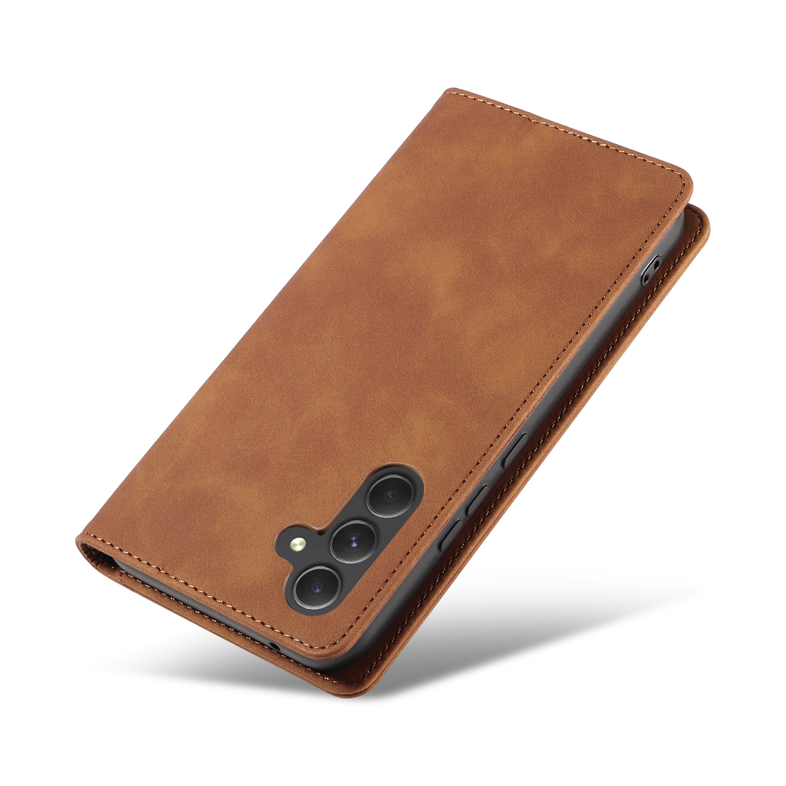 Retro Flip Phone Case Compatible With Samsung A17 A16 A15 A55 Magnetic SIM Card Slot Compatible A07 Mobile Phone Accessories_voghion.com