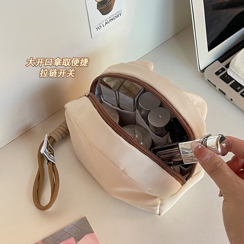 纯色可爱卡通收纳包迷你化妆包便携式随身携带洗漱包学生宿舍手提|undefined