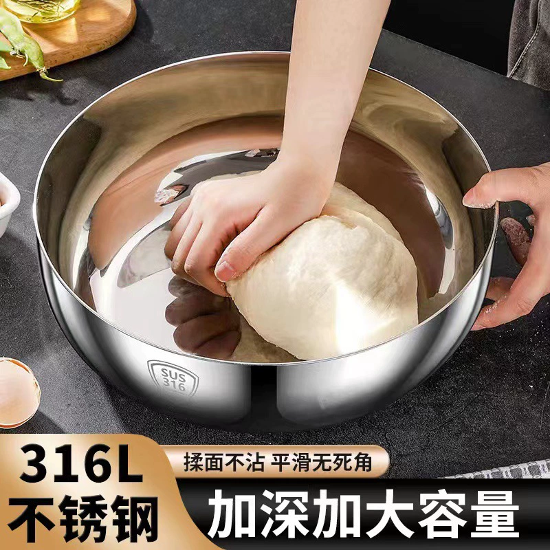 Толстая нержавеющая сталь и таз с крышкой для домашней кухни