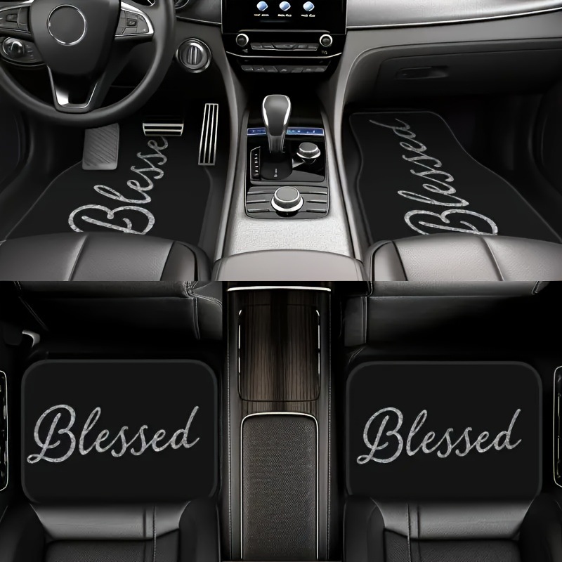 Cross-Border Amazon Best-Selling Crystal Velvet Car Floor Mats, Cute Cartoon, Stain-Resistant and Wear-Resistant Four-Piece Set of Car Floor Mats