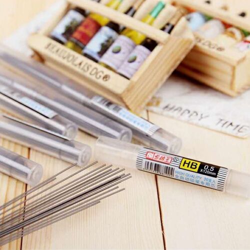 Dona resin lead automatic refill 0.5mm0.7mm pencil lead HB 2B 2H mechanical pencil refill barrel