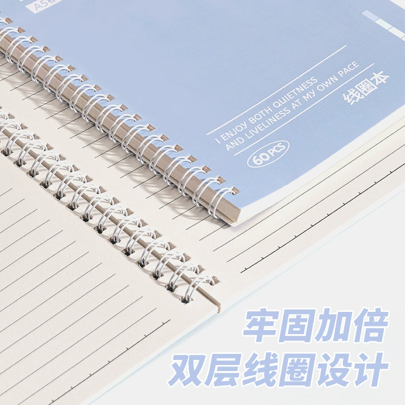 Spiral Notebook A5 & B5, Waterproof Cartoon Covers, Thick Pages for Elementary Students