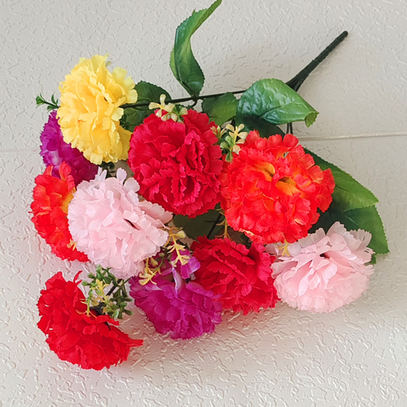 Reunión deportiva, actividades estudiantiles, baile, flores falsas coloridas, flores de plástico, flores de seda, baile, accesorios, ramo de simulación