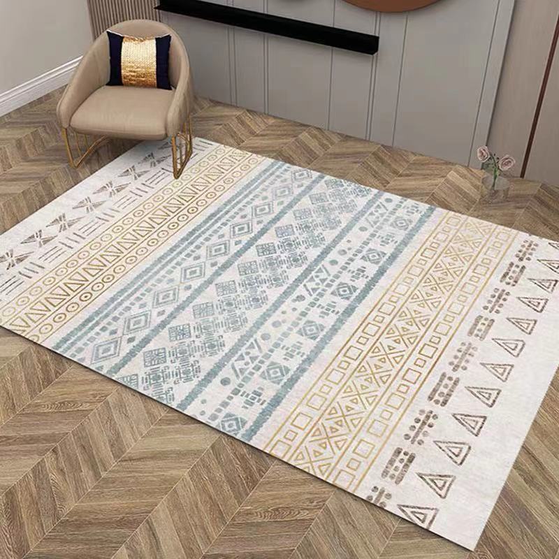 Alfombra para sala de estar de estilo bohemio, alfombra para mesa de centro, alfombra para dormitorio, alfombra para la entrada, se puede enviar en nombre de terceros. image 9