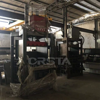 广东不锈钢边丝废料液压打包机，金属碎屑碎料压缩打包机