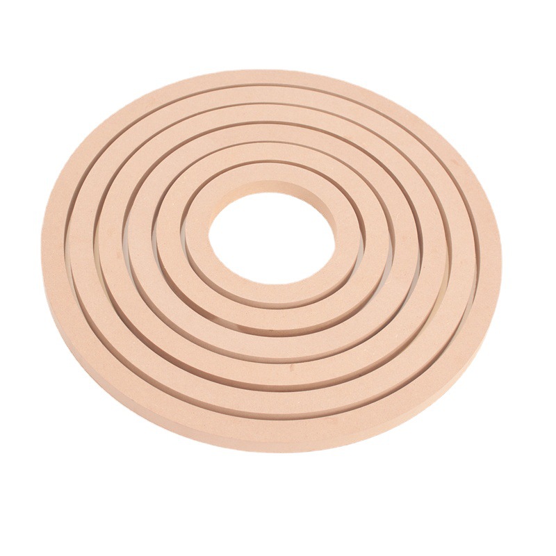 Marco de imagen de arcilla redonda DIY hecho a mano para niños Marco de imagen de arcilla coloreada hecho a mano Imagen de empalme de pulpa de arcilla ligera Marco de imagen de madera