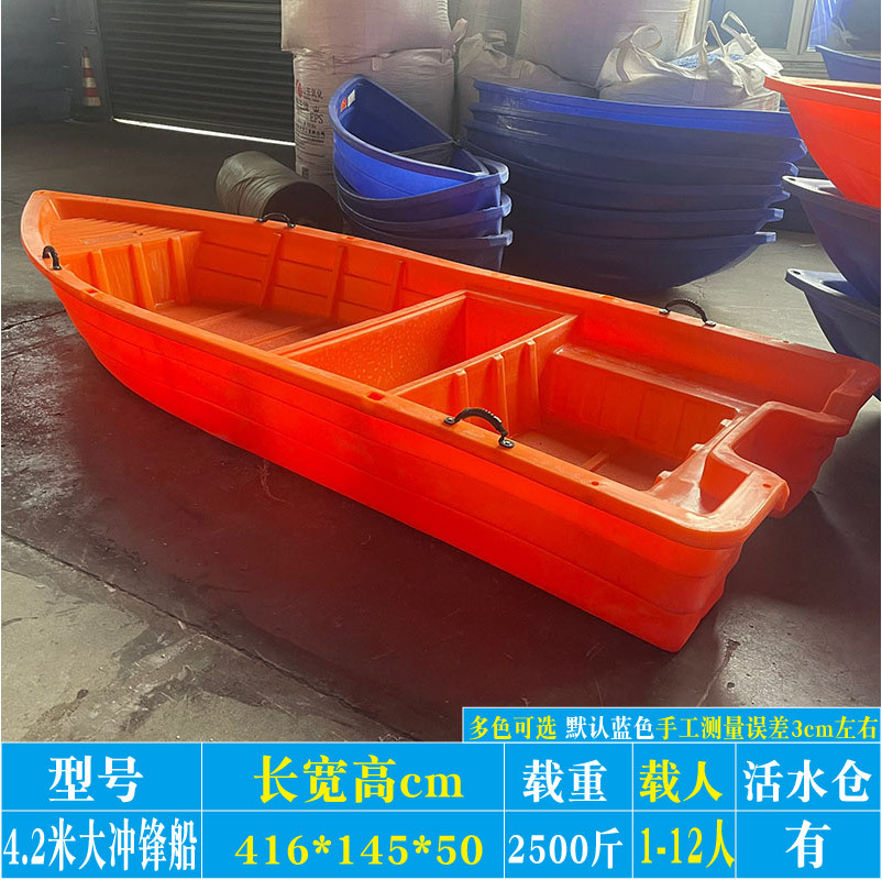 Botes de Plástico de Doble Capa Reforzados Promocionales para Pesca, Acuicultura, Limpieza y Pesca, Botes Inflables, Botes Pequeños de PE