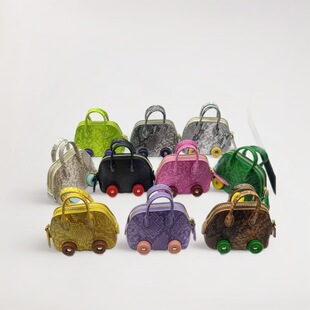 Mini Bag, Small Wheeled Bag, Pendant, Mini Ornament, Small Shell, Car Lipstick Key Bag Storage